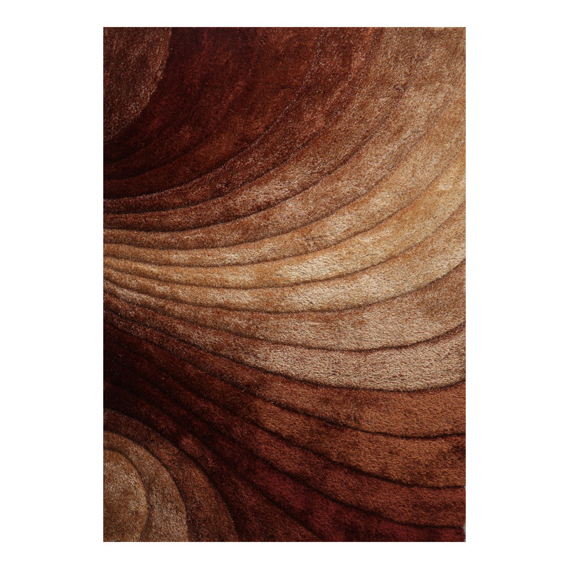 Tapis touffeté à la main «3D Shaggy», Rectangulaire 8 pi x 11 pi