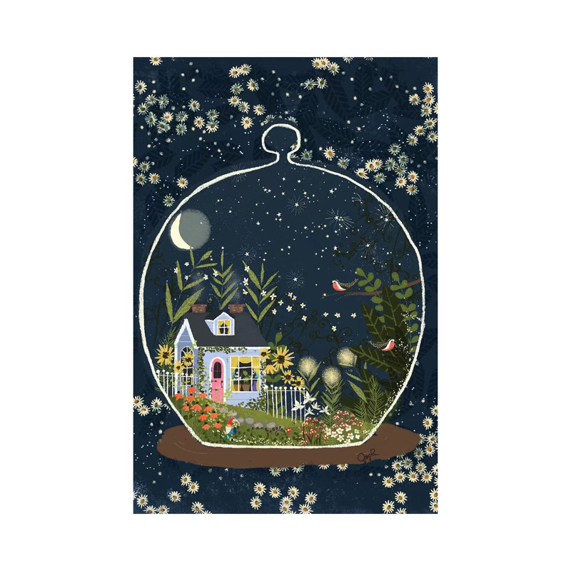 Terrarium II par Joy Laforme - Toile tendue avec châssis sur toile, H 12 po x l 8 po x P 0,75 po