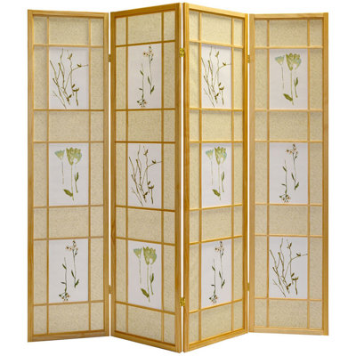 Boothbay Solid Wood Folding Room Divider