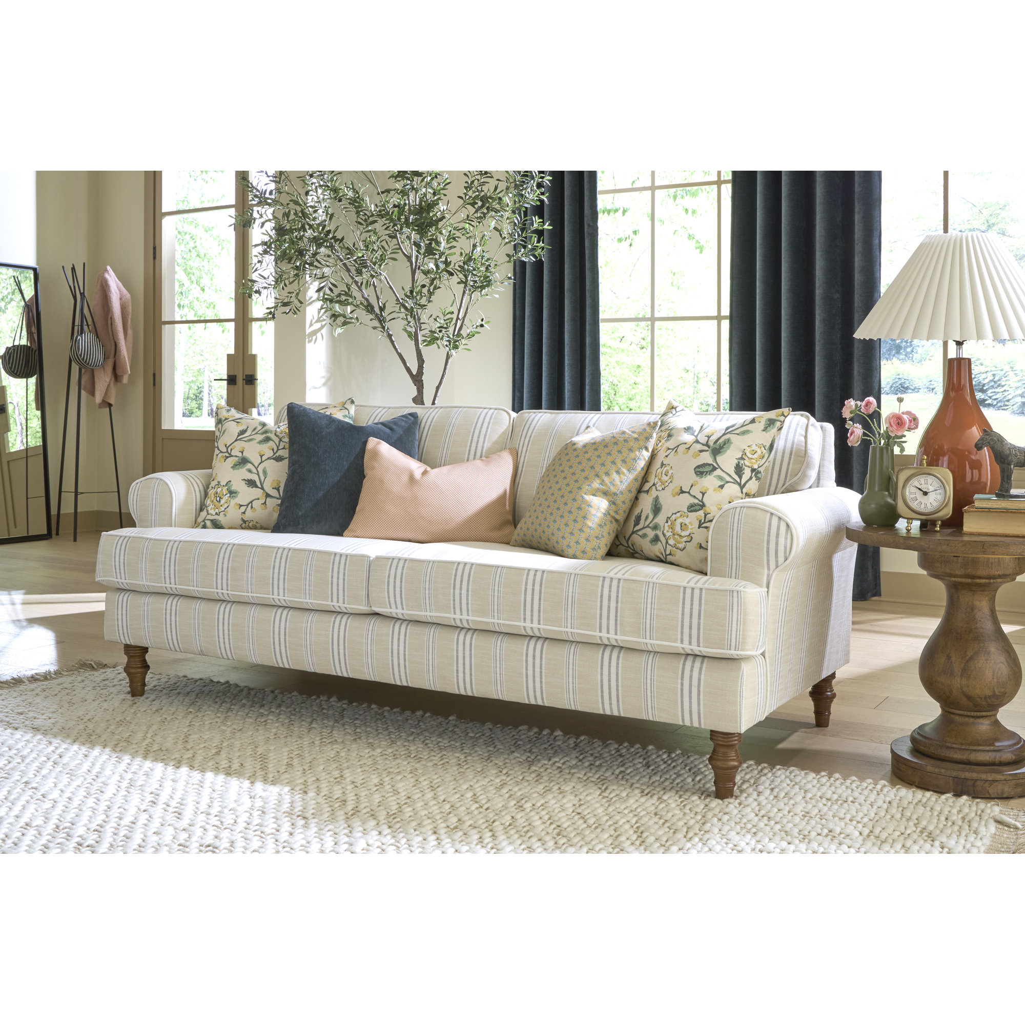Faulkner Upholstered Sofa, Tan