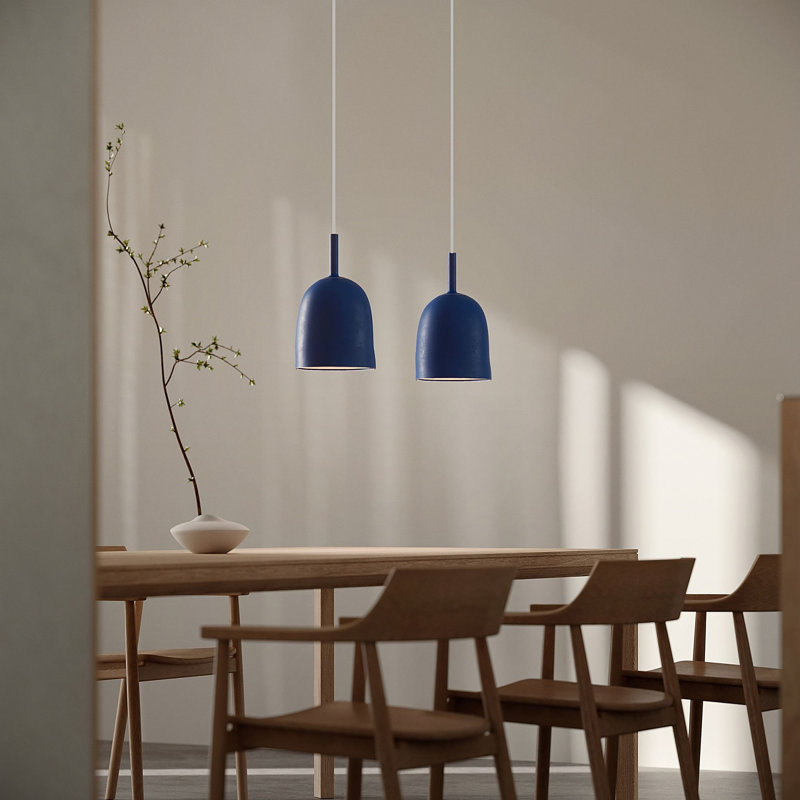 Vessel Pendant Light, Midnight, 18.5'' H x 9'' W x 9'' D, White