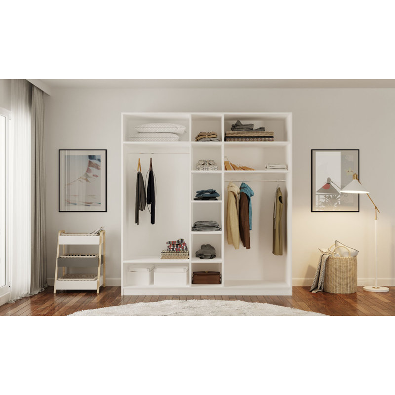 Vanatta 5 Door Manufactured Wood Wardrobe