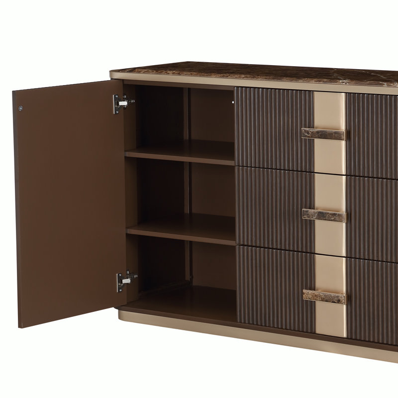 West Kensington Sideboard - Sea Salt Caramel, Brown