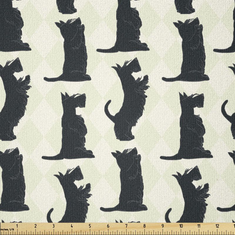 Crotts Happy Playful Terrier Dogs Multi-Purpose Fabric