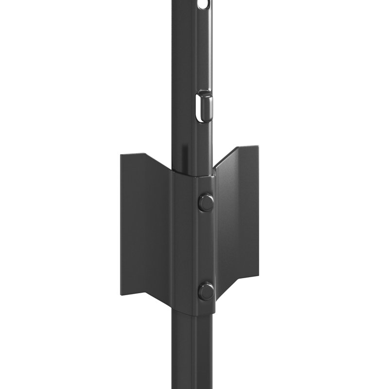 Fence Posts 5 Pcs U-Channel Steel, Grey, 40cm H x 8.5cm W