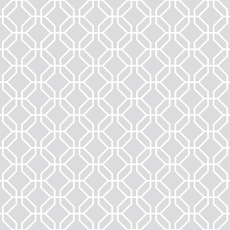 Brylee 10m x 53cm Matte Wallpaper Roll, Grey/White