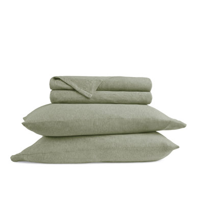 4 Piece 100% Cotton Jersey Knit Sheet Sets