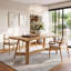 Dining Table with Wood Base