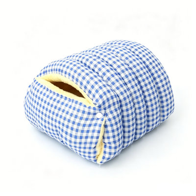 Semi Enclosed Warm Pet Bed with Detachable Washable Design, Soft Comfortable Windproof Thermal Locking Cat Nest, Winter Heat Preservation Sleeping Cushion for Indoor Cats and Small Pets