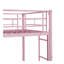 Lit superposé avec couchette METAL - rose-118678343