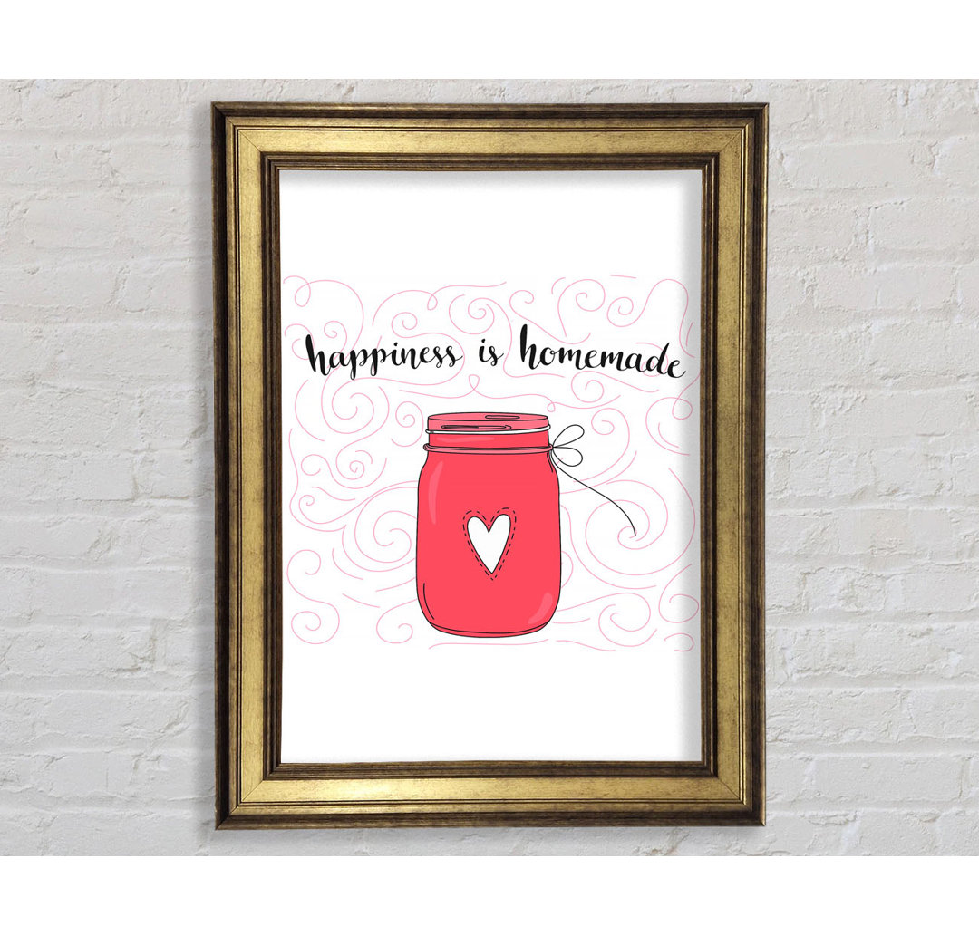 Happiness Is Homemade - Single Picture Frame Typography