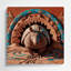 «Southwestern Animals», art mural brun en métal 4-806852313