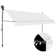 Vidaxl Manual Retractable Awning With LED 157.5" Cream