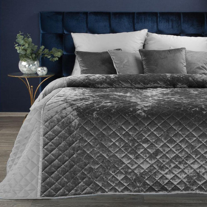 Quayle Velvet Solid Colour Bedspread
