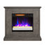 Foyer électrique duraflame, gris vieilli