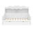 Twin Daybed With Storage Drawers, Wooden Twin Day Bed With Storage Headboard Shelving, Retro Style Daybed For Bedroom,Living Room,Guest Room,No Box Spring Needed, Easy Assembly, White-672555092