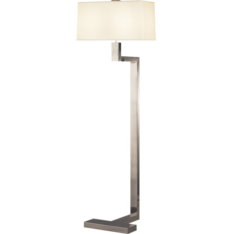 Lampe sur pied 53,3 po Donut, Argent antique