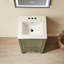 Meuble-lavabo simple autoportant de 18 po avec plateau entièrement assemblé