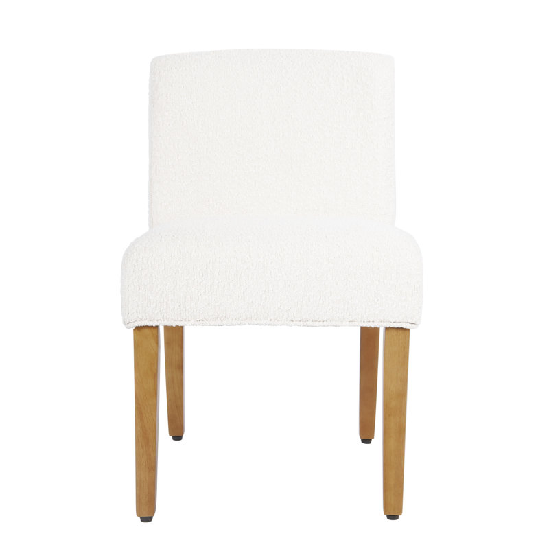 Bhawari Upholstered Dining Chair, Cream Boucle
