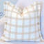 Ensemble de 2 housses de coussin en coton tissé à carreaux avec franges-106208497-106927794