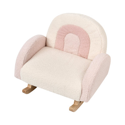 Kids Rocking Chair Rainbow OMBO Boucle