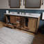 Meuble-lavabo double 84 po x P 22 po avec plateau en marbre de culture-1520753765-1520753771