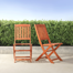 Celise Wood Outdoor Folding Dining Side Chair
