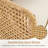 Outdoor Natural Wicker Sofa Boho Patio Sectional Loveseat Furniture Set with Beige Csuhions