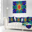 Coussin de fleurs en couleur fractale Abstract-30628895-30628892