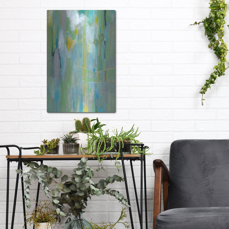 Ivy Bronx «Desert Living 3» par Jan Weiss, art mural en métal, H 16 po x l 12 po