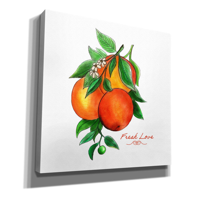 «Illuminating Oranges and Expression» par Sabrina Balbuena, reproduction sur toile tendue, H 12 po x l 12 po x P 0,75 po