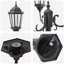 Brighton Garden Light Post Dark Green/Black Outdoor Lamp-1847590861-1847590863