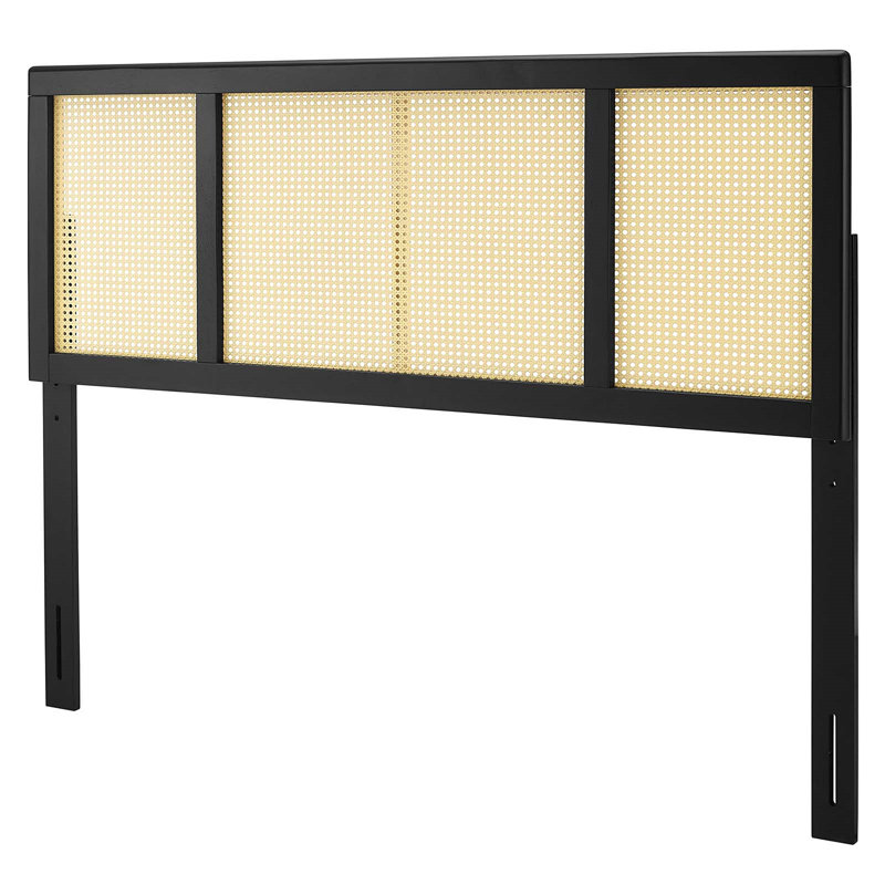 Delmare Cane Headboard, Walnut, Queen