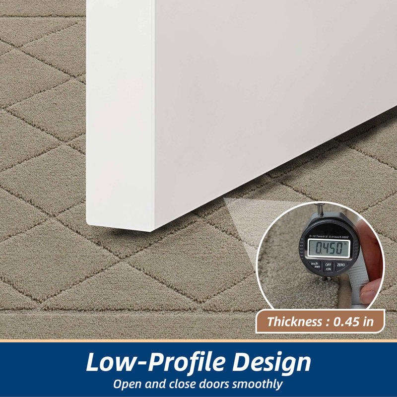 Non-Slip Indoor Doormat, Beige, 81.3cm W x 121.9cm L