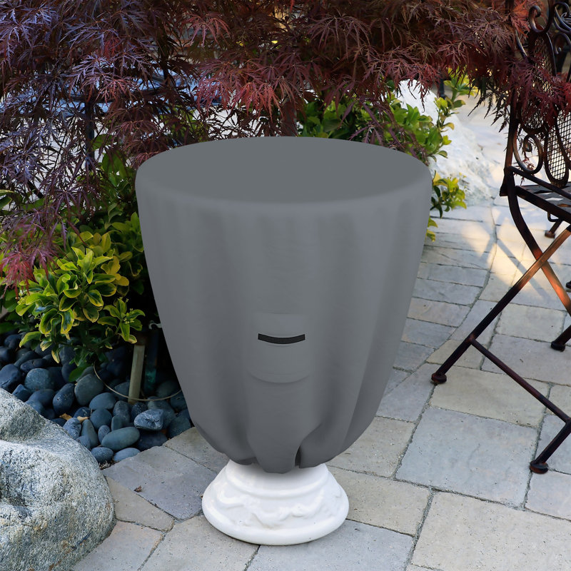 Bird Bath Cover, 61cm H x 81.3cm W x 81.3cm D, Grey