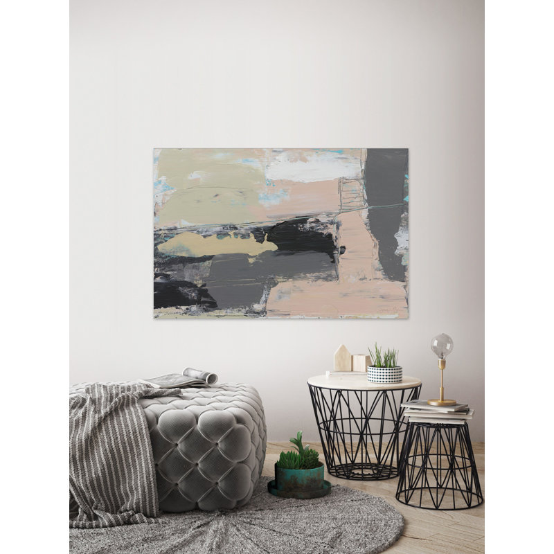 « rose-a-boo iv », reproduction de peinture à l’acrylique sur toile, 30 po x 45 po