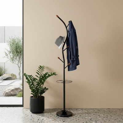 Portemanteaux 76 po avec porte-parapluies