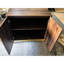 Buffet avec rangement, armoire de rangement de style Mid-Century moderne, buffet en noyer pour le salon, la salle à manger, l'entrée, le couloir et la cuisine, design rétro avec tablettes réglables