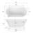 59" x 30" Freestanding Soaking Acrylic Bathtub-81515717