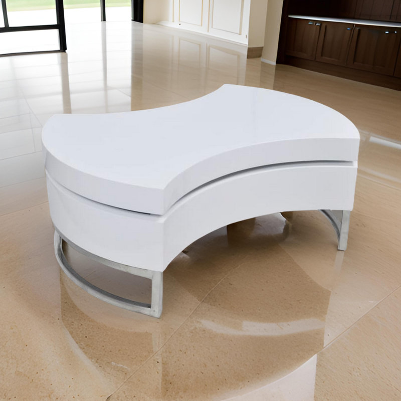 Frame Coffee Table with Storage, 12.8'' in H x 13.7'' in L x 31.5'' in W