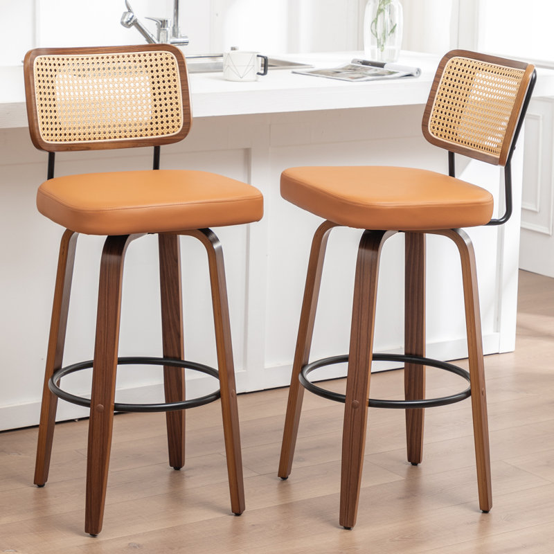 Swivel Bar Stool, Bar Stool (78cm Seat Height), Orange