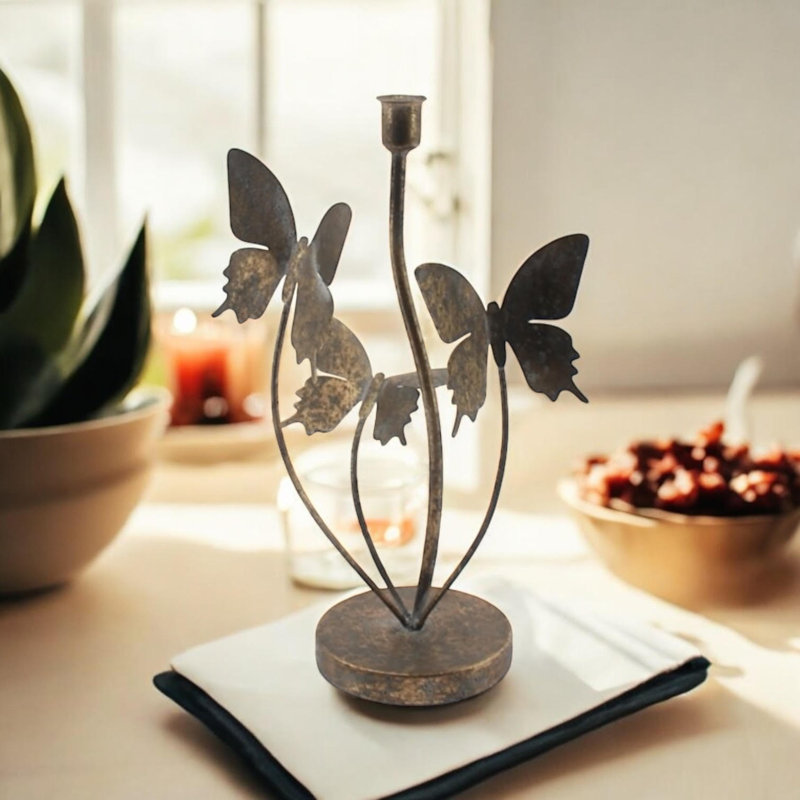 Metal Tabletop Candelabra