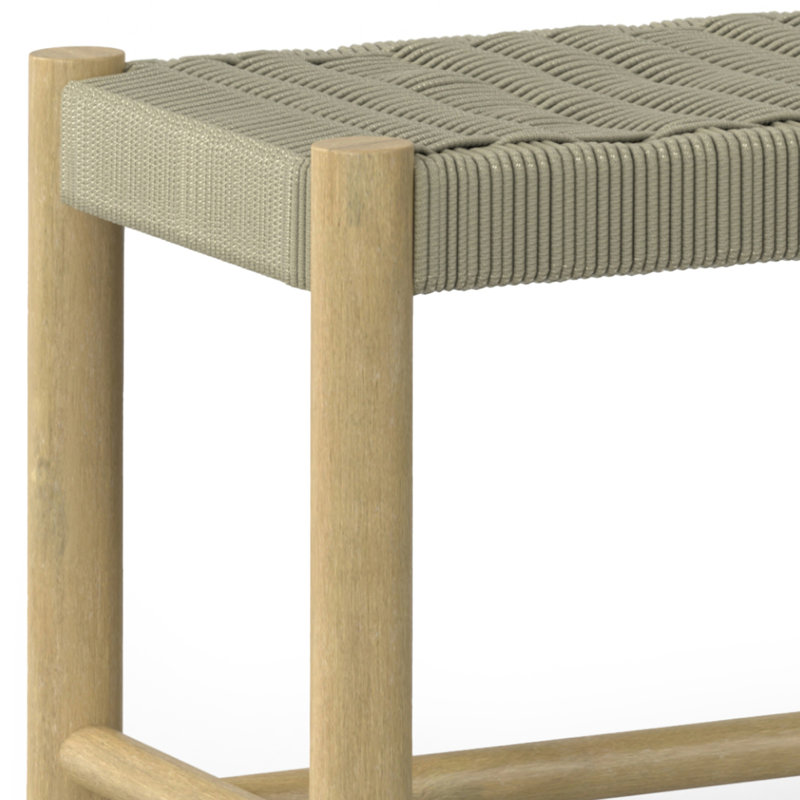 Dahlia 46" Natural Teak Outdoor Indoor Bench