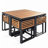 Acacia Wood Patio Dining Set