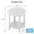 16 Inch Round Outdoor Side Table Adirondack Plastic/Resin Patio Side Table Weather Resistant End Table with Storage Shelf-933618897