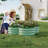 2 Pack Galvanized Raised Garden Bed 4x4x1 ft Outdoor Planter Box with Open Base for Herbs Veggies Flowers  Green-676466397