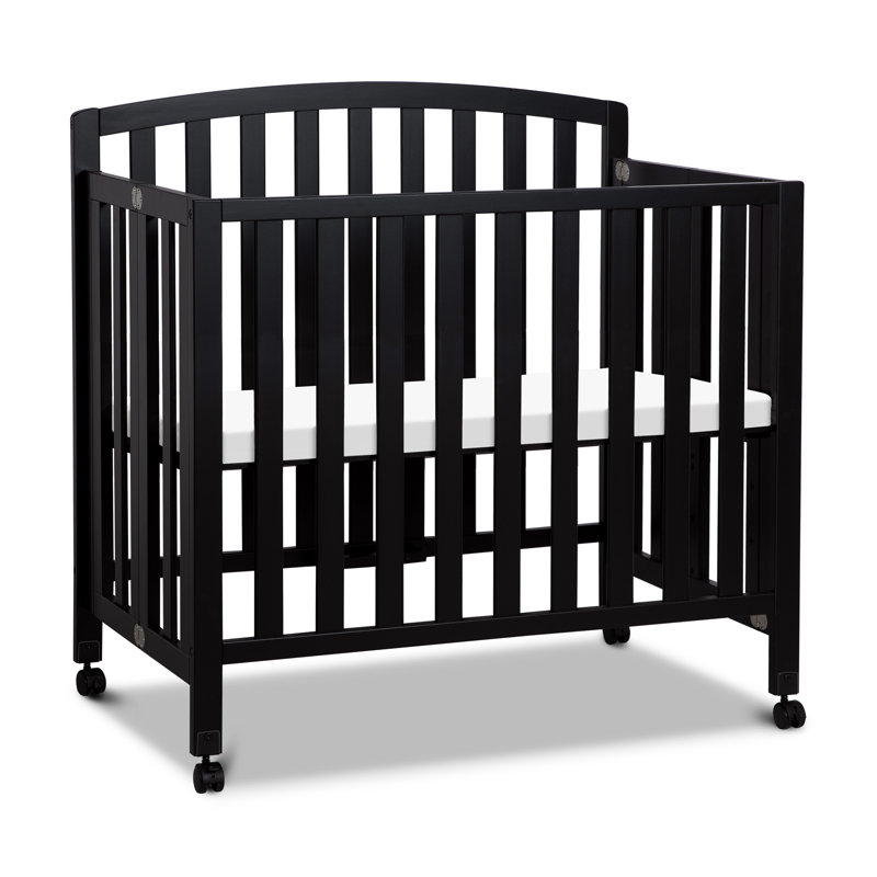 Dylan 3-in-1 Mini Convertible Portable Crib, Ebony