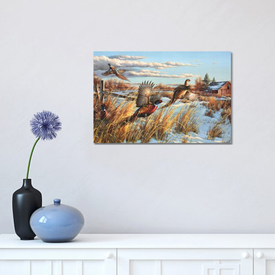 Pheasants Farm by Cynthie Fisher - Wrapped Canvas Print