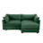 Hartsdale Chenille Sectional Sofa with Movable Ottoman & Storage Drawers-123141387-123141391