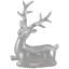 Décoration de table de Noël renne argenté 10 "
